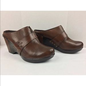 high heel mule clogs